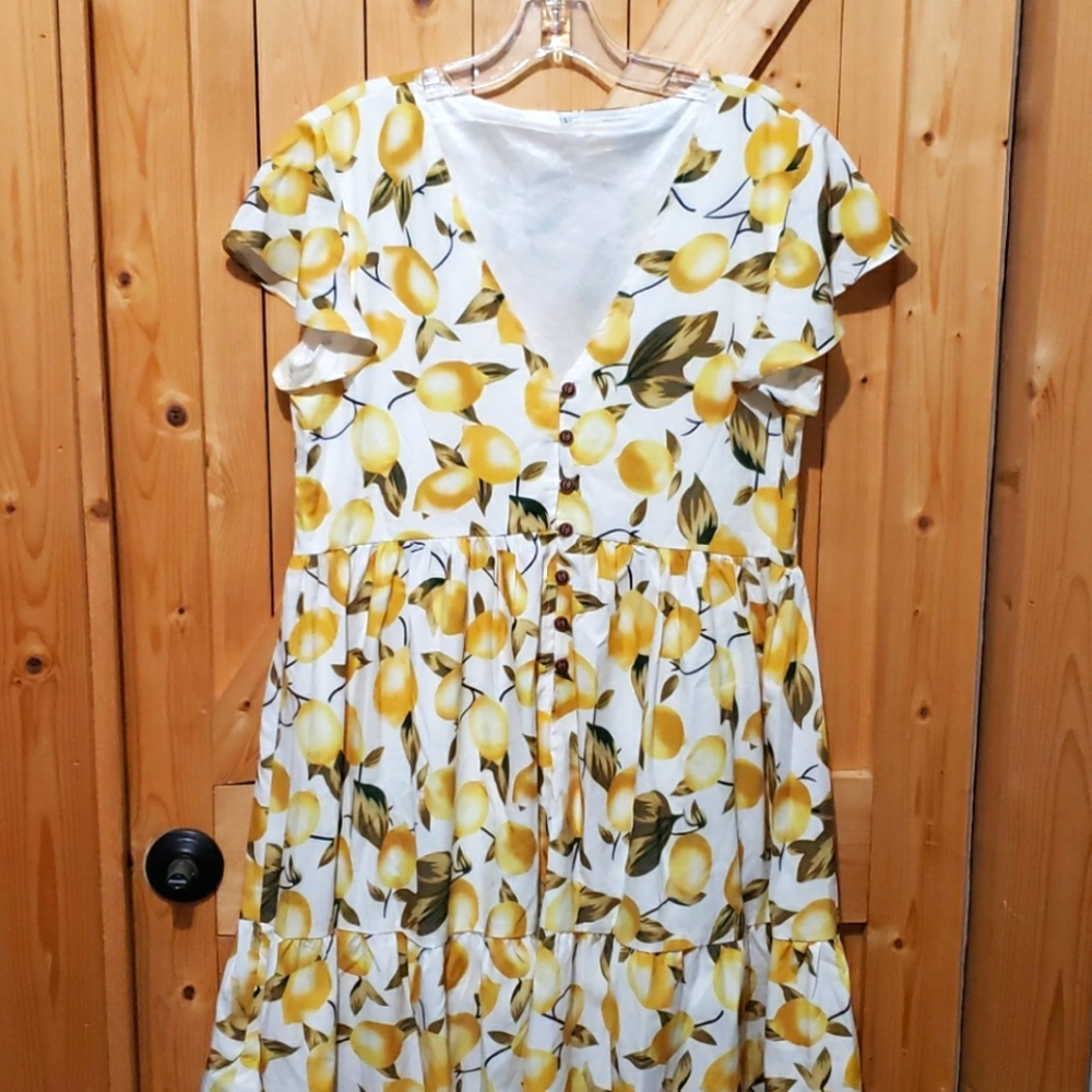 Lemon babydoll dress